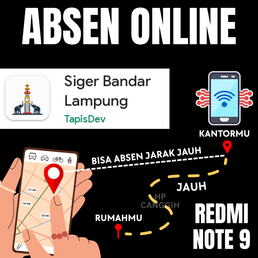 Absen Online Redmi Note 9 RAM 4/64